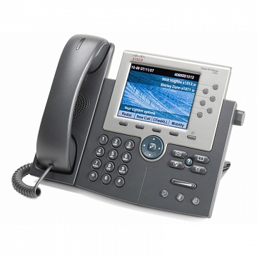 CP-7975G IP телефон, 8 линий SIP\SCCP, 2 x GE PoE, LCD 320х240 Touch Color, гарнитура RJ-9