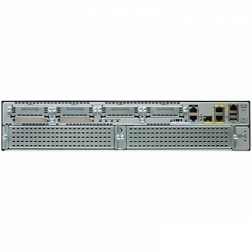 CISCO 2921-V маршрутизатор с функцией голосового VoIP шлюза. 3 x GE RJ-45, 1 x SFP, SPVDM3-16, UC