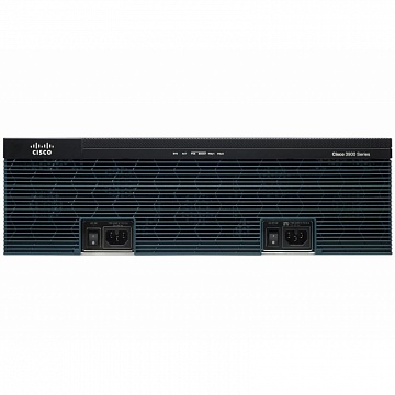 CISCO 3945E-V маршрутизатор с функцией голосового VoIP шлюза. 4 x GE RJ-45, 2 x SFP, PVDM3-64, UC